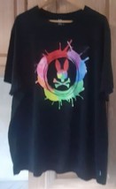 Psycho Bunny T-Shirt Mens 3XL Rowson Graphic Pima Cotton Short Sleeve Black U1 - £19.38 GBP