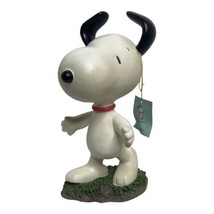 Vintage United Features Syndicate Peanuts Dancing Snoopy Garden Statue Figurine - $135.58