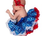 NEW Patriotic 4th of July Baby Girls Tutu Pettiskirt Red White Blue 0-6 ... - £8.78 GBP
