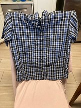 Wrangler Blue Plaid Button Down Shirt Size M - $19.80