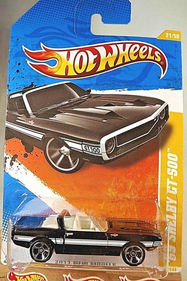 2011 Hot Wheels #21 New Models 21/50 '69 SHELBY GT-500 Black Variant w/ChromeMC5