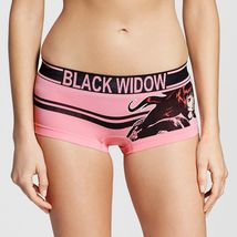 NWT Marvel Avengers Women&#39;s Size Small Coral/Black &quot;Black Widow&quot; Panties - £7.07 GBP