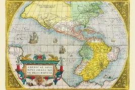 The Americas by Abraham Ortelius - Art Print - £17.57 GBP+