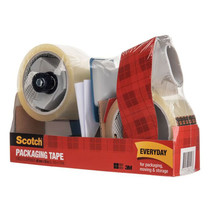 Scotch Sealing Tape 48mmx50m 2 Rolls with Dispenser - £39.32 GBP