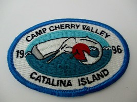 Patch 1996 Catalina Island Camp Cherry VALLEY3.5 X 3.25 Inches Souvenir - £19.24 GBP