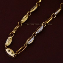 Unisex Italian Turkey chain 916% 22k Gold Chain Necklace Daily wear Jewelry 113 - £2,628.81 GBP+
