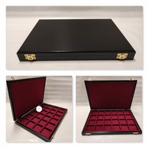 Black wooden case for coins, medals, minerals, Italian pers...-
show ori... - $83.90