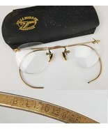 antique wire rim glasses B&amp;L Bausch Lomb 1/10 12k Gold filled spectacles... - $39.99