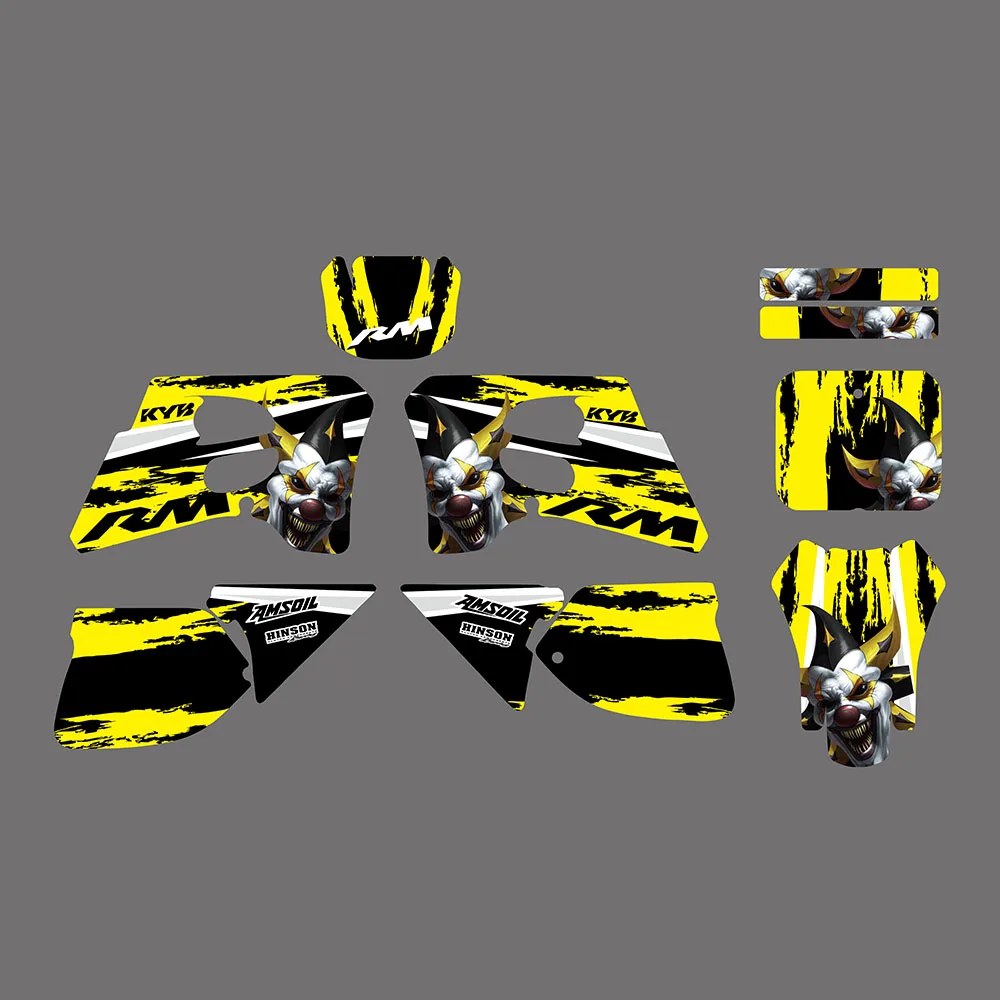 NICECNC Motorcycle 1 set Team Background Graphic Sticker Decals Kit   RM 125 250 - £271.65 GBP