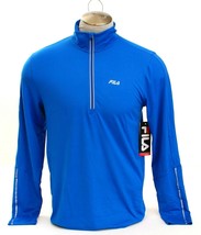 Fila Blue Cutters Mock Neck 1/2 Zip Pullover Shirt Men&#39;s NWT - £47.44 GBP