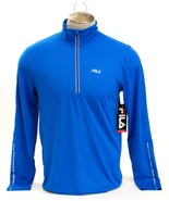 Fila Blue Cutters Mock Neck 1/2 Zip Pullover Shirt Men&#39;s NWT - £47.95 GBP