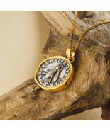 S925 Silver Vintage Bee Coin Pendant  Perfect Gift - $98.18 CAD