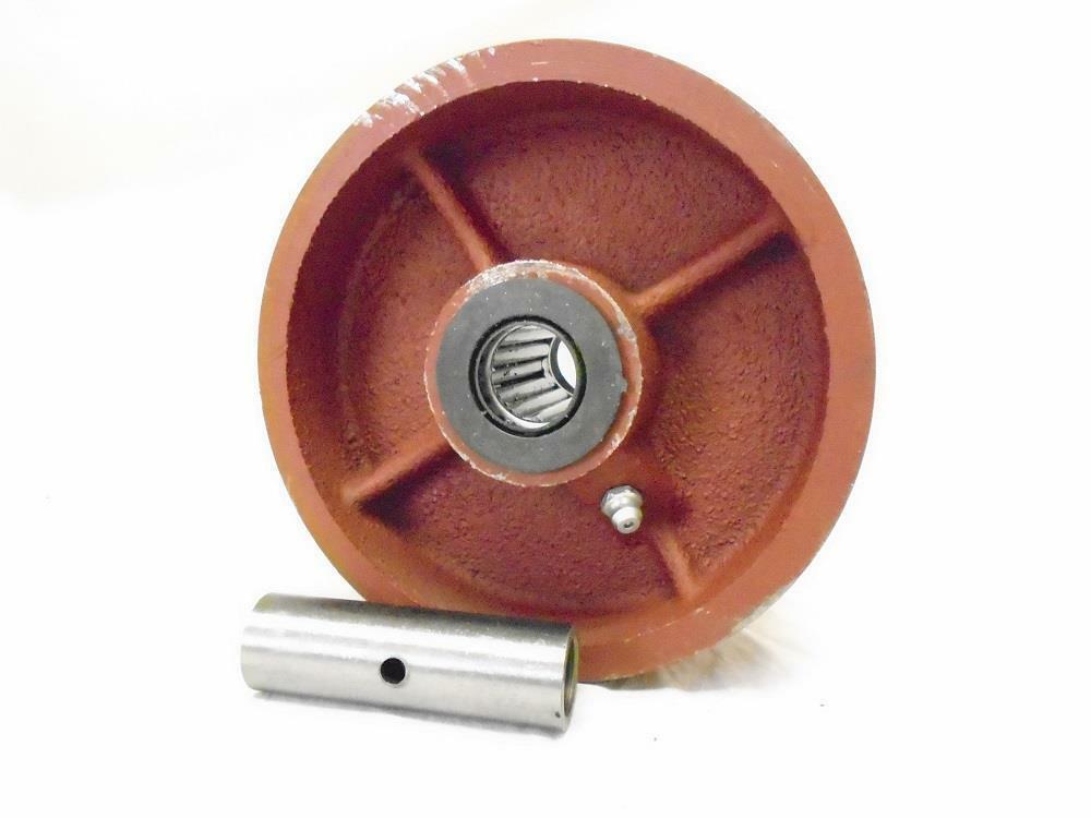 5&quot; x 2&quot; Ductile Steel Caster Wheel w/ Roller Brg 1500lb each FREE Bushing - $23.02