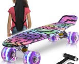 Kqpoinw Skateboards, 22&quot; Complete Skateboard, Mini Cruiser Skateboard Fo... - $50.95