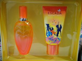 Escada Sunset Heat Perfume 3.3 Oz Eau De Toilette Spray 2 Pcs Gift Set image 3
