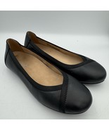 Vionic Women&#39;s Caroll Black Leather Ballet Flats Shoes Size 6 - $68.37 CAD