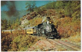 Postcard Train Denver &amp; Rio Grande Narrow Gauge Railroad Durango To Silv... - $3.95