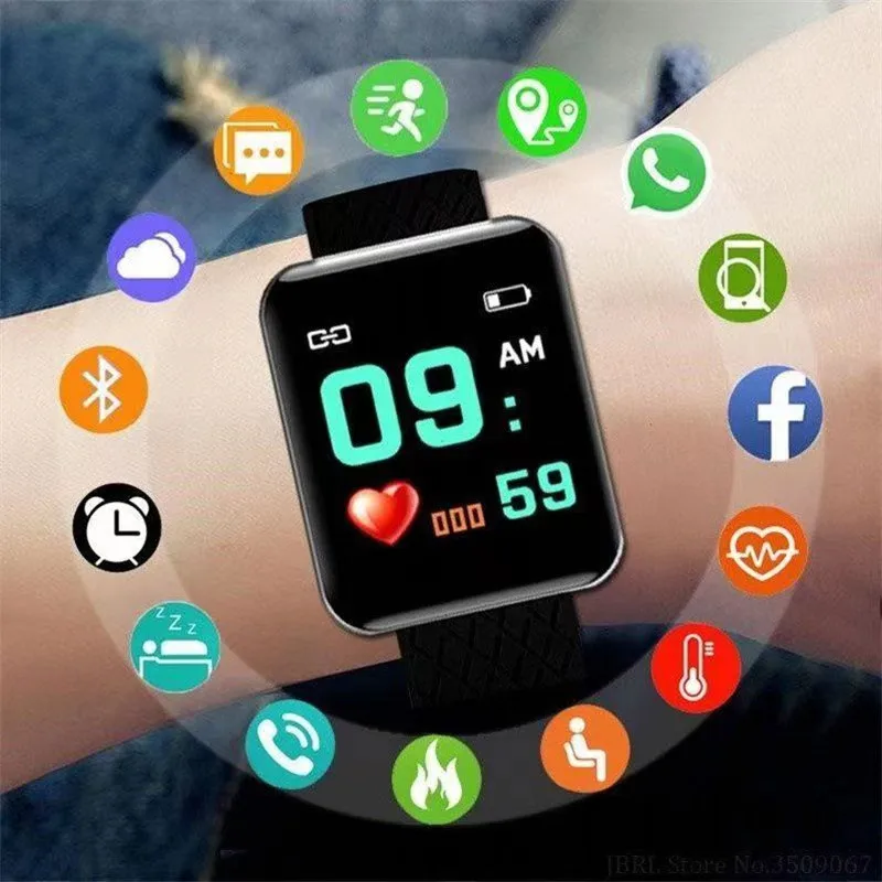 Play Smart Watch Wireless Charging Smartwatch Bluetooth Tracker Sports Watch Hea - £23.25 GBP