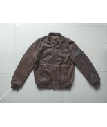 Blauer USA Smith Leather Bomber Jacket $950 WORLDWIDE SHIPPING FTP 0144 - $10,462.27 MXN