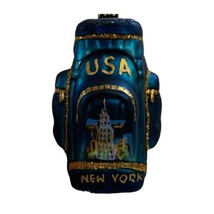 Vintage Handblown Glass Poland USA New York Ornament Empire State Building  - £22.41 GBP