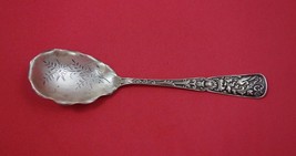 Bird by Knowles Sterling Silver Sugar Spoon Bright-Cut 5 3/4&quot; Serving Heirloom - £101.71 GBP