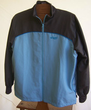 Reebok Blue Gray Zipper Jacket Windbreaker Misses size Large - $16.82