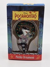 Vtg Disney 1995 Grolier Pocahontas Meeko Christmas Ornament First Issue - $14.99