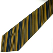 Tie Hamburger&#39;s Baltimore Styled Blue Yellow Striped 57&quot; x 4&quot; - £39.58 GBP