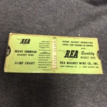 VINTAGE 1940S REA MAGNET WIRE COMPANY FORT WAYNE INDIANA WIRE DATA CALCU... - £7.38 GBP