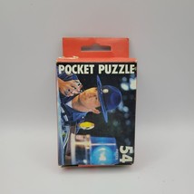 Pocket Puzzle Cop Police Radio Blue State 54 Pieces 5 x 7 Small Tiny Vintage USA - £14.15 GBP