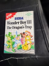 Wonder Boy III: The Dragon&#39;s Trap (Sega Master, 1989) game + box /no manual - £23.34 GBP