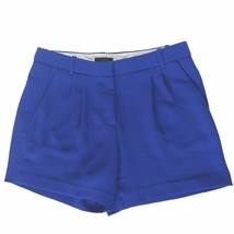 J Crew Womens Pleated Crepe Dress Shorts Size 6 Purple Pockets - £22.15 GBP