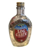 Log Cabin Syrup Bottle Vintage Embossed Statute of Liberty Collectors Fl... - $19.80