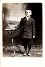 Letcher S Dakota Handsome Young Boy with Stick Table Vande Voorde Postcard W17 - £12.13 GBP