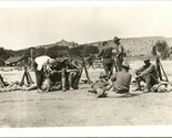 Vtg 1904-20s Cyko RPPC Military Camp - Iowa? - Soldiers Resting w Rifles... - £9.38 GBP