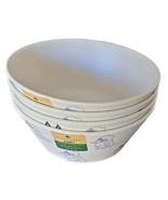 Zak Designs ~ Four (4) Melamine ~ BLUEY ~ 6&quot; Dia. Cone Shaped Bowls ~ Pu... - $42.13 CAD