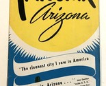 1950s Phoenix Arizona Az Pubblicità Viaggio Brochure Libretto - $19.40