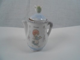 Precious Moments 1995 Teapot Shape Spice Jar Enesco CLOVES 4&quot; - £6.19 GBP