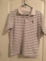 US Polo Assn Boys Size Unknown Striped Short Sleeve  Polo Shirt - $32.97