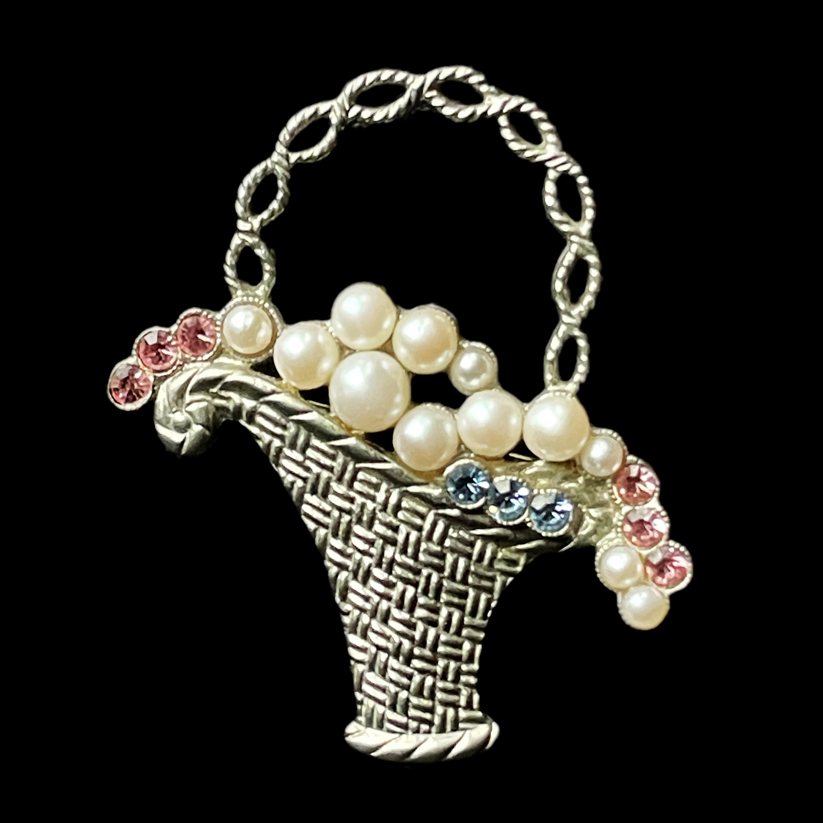 1928 Jewelry Company Flower Basket Brooch - $21.00