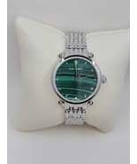 Judith Ripka Stainless Steel Malachite Link Watch - $135.82 CAD