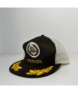 Vintage 80s New Era Pro Model CCX Producer Gold Leaf Trucker Hat Snapbac... - $38.55 CAD