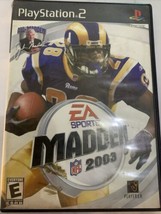 Madden NFL 2003 (Sony PlayStation 2, 2002) No Manual  Tested fast shipping USA - £5.58 GBP