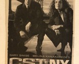CSI NY Tv Series Print Ad Vintage Gary Sinese Melina Kanakaredes TPA2 - $5.93