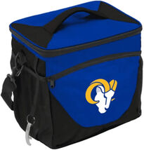 Los Angeles Rams NFL Embroidered Insulated Lunch Box 24 Can Cooler Bag Blue - $39.60