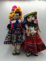 Pair of Hand Made South American Dolls Mothers Peru?Traditional Clothing/Costume - £36.63 GBP