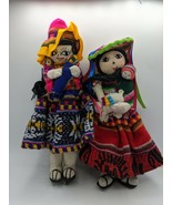 Pair of Hand Made South American Dolls Mothers Peru?Traditional Clothing... - £36.72 GBP