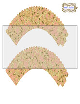 CupCake Wrapper6-Digital Clipart-Holiday-Gift Tag-Digital Paper-Party - €1,75 EUR