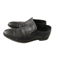 Aston Grey Collection Black Genuine Leather Loafers - Men&#39;s Dress Shoes  10.5 - £39.95 GBP