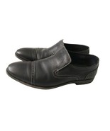 Aston Grey Collection Black Genuine Leather Loafers - Men&#39;s Dress Shoes ... - £39.27 GBP